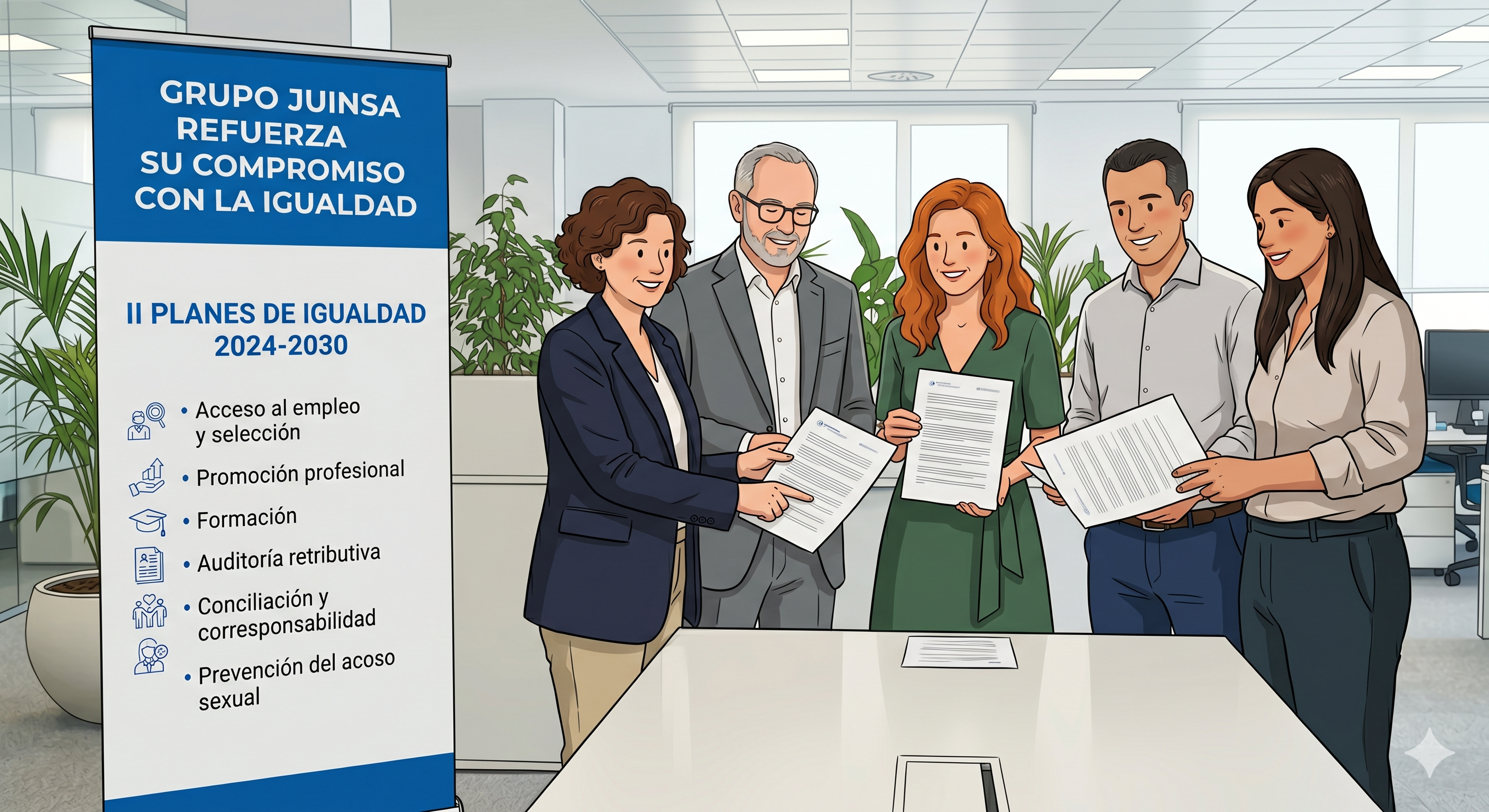 Grupo Juinsa reinforces its commitment to equality with the approval of its 2nd Equality Plans