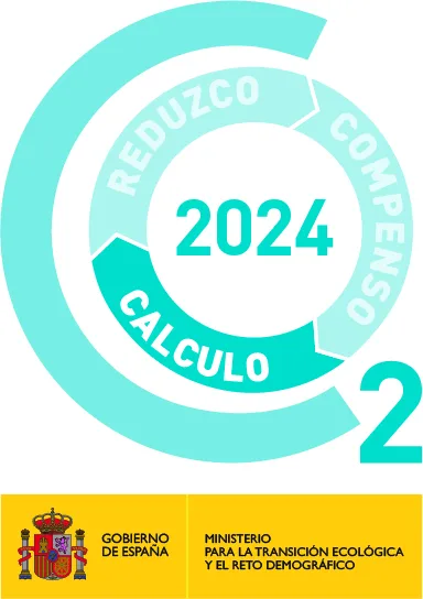 Carbon Footprint 2024 seal · MITECO